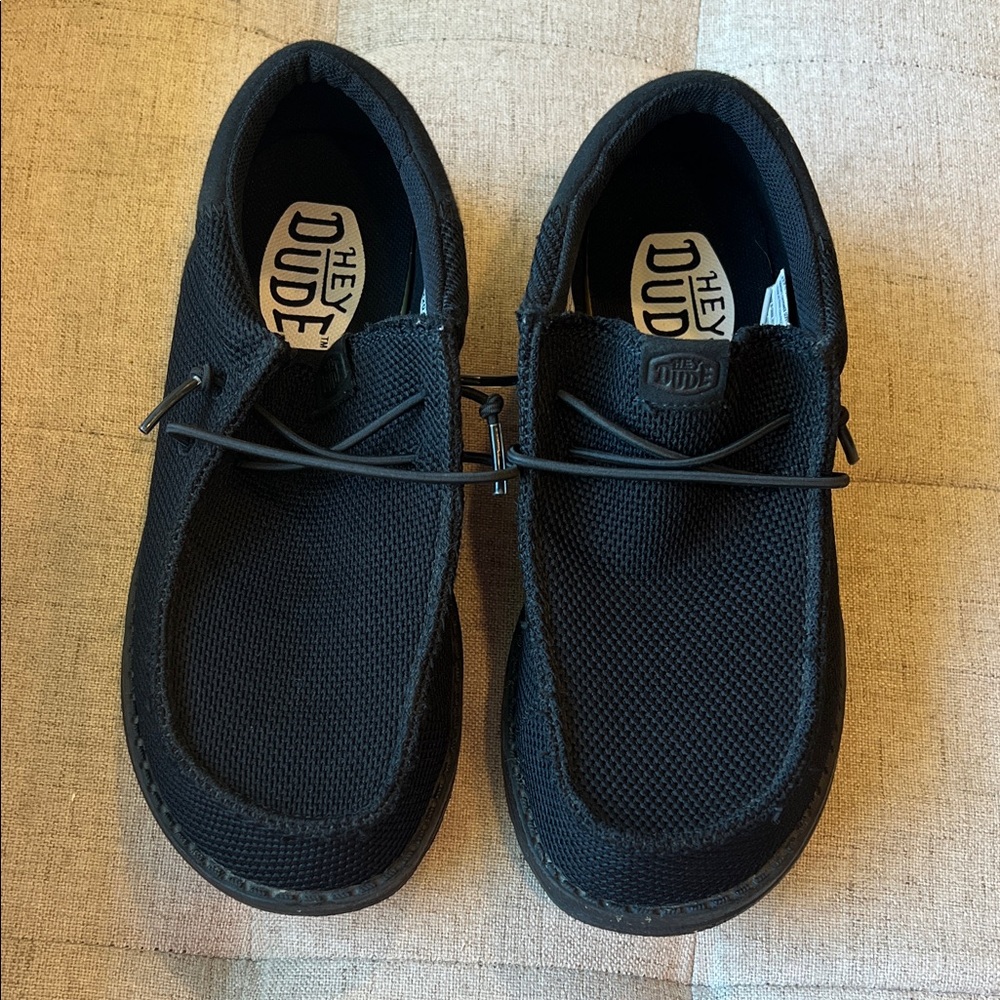 Hey Dude Kids Black Shoes | Size 4